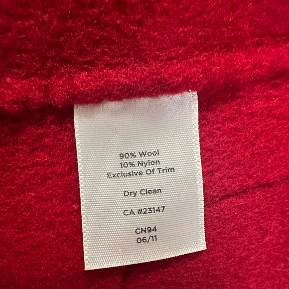 Talbots Red Wool Blazer 6 Petite - Picture 4 of 6